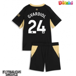Manchester City Josko Gvardiol #24 Dětské Venkovní dres komplet 2026-27 Krátký Rukáv (+ trenýrky)